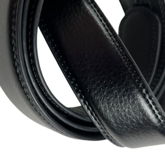 Joseph Elliott Black Leather Ratchet Adjustable (40" - 49") Golf Belt - Picture 3 of 11